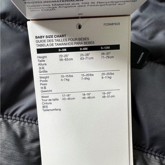 TNF Baby Reversible Coat - Picture 3 of 4